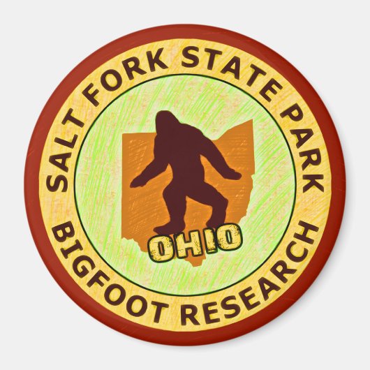Aimant Salt Fork State Park Bigfoot Research (Devant)