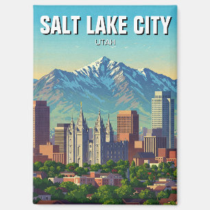 Aimant Salt Lake City Skyline Utah