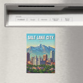 Aimant Salt Lake City Skyline Utah (In Situ (Lave-vaisselle))