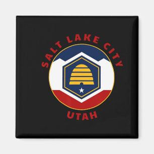 Aimant Salt Lake City Utah Nouveau Drapeau Ut Beehive Vac