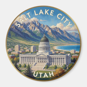 Aimant Salt Lake City Utah Voyage Artistique en Montagne