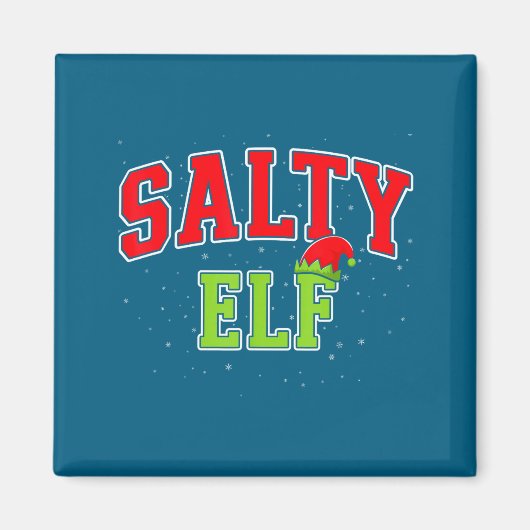 Aimant Salty Elf Christmas Family Matching Group Xmas  (Devant)