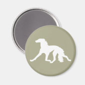 Aimant Saluki Silhouette (Recto/Verso)