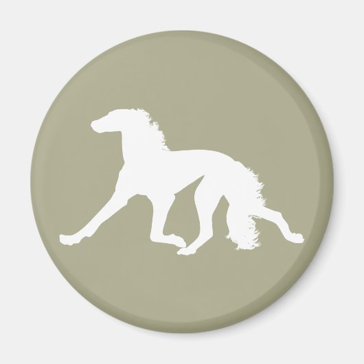 Aimant Saluki Silhouette (Devant)