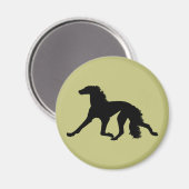 Aimant Saluki Silhouette (Recto/Verso)