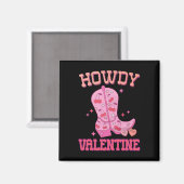 Aimant Salut Boots de disco de la Saint-Valentin Nœud Coq (Recto/Verso)