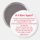 Aimant Salut Jean 3:16 (Recto/Verso)