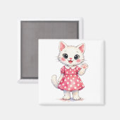 Aimant Salut Kitty! (Recto/Verso)