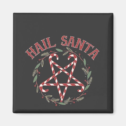 Aimant Salut Satan Noël Krampus Xmas Devil Candy (Devant)