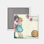 Aimant Salutation Halloween vintage (Recto/Verso)