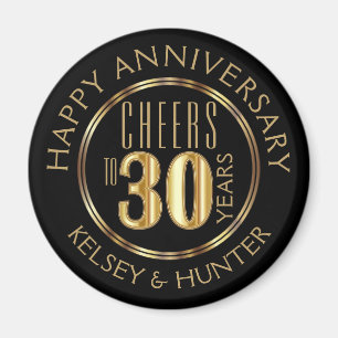 Aimant Salutations à 30 ans - Anniversaire