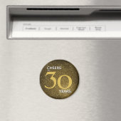 Aimant Salutations à 30 ans Black Gold 30e anniversaire (In Situ (Lave-vaisselle))