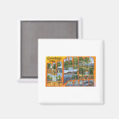 Aimant Salutations de Bar Harbour, Maine (Recto/Verso)