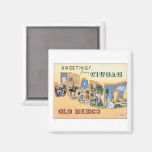 Aimant Salutations De Ciudad Juarez (Recto/Verso)