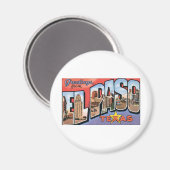 Aimant Salutations de El Paso, Texas ! (Recto/Verso)