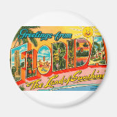 Aimant Salutations De Floride (Devant)