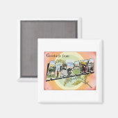 Aimant Salutations De L'Alabama (Recto/Verso)