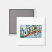 Aimant Salutations de l'État de Washington (Recto/Verso)