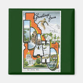 Aimant Salutations de l'Idaho ! (Devant)