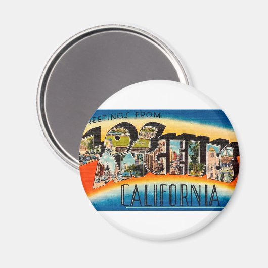 Aimant Salutations De Los Angeles (Recto/Verso)