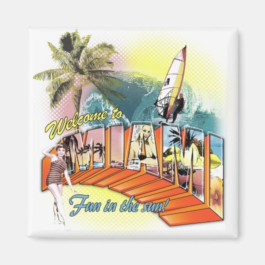 Aimant Salutations de Miami (Devant)