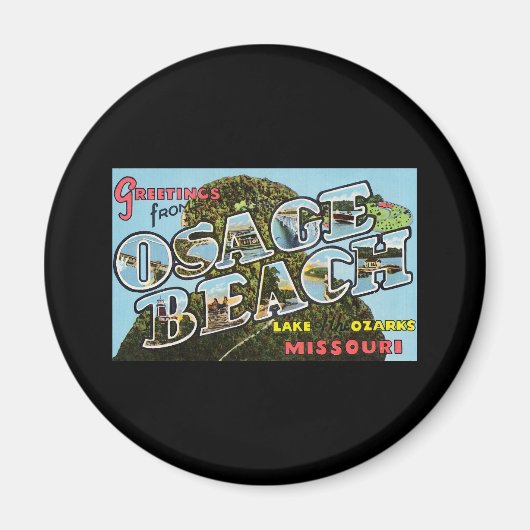Aimant Salutations de Osage Beach Missouri (Devant)