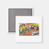 Aimant Salutations de Père Noël Fe Nouveau Mexique (Recto/Verso)