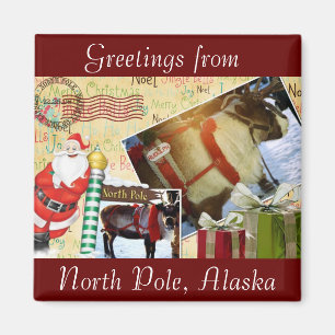 Aimant Salutations de Pôle Nord, Alaska