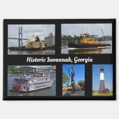 Aimant Salutations De Savannah Georgia (Recto)