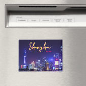 Aimant Salutations de Shanghai Chine Carte postale (In Situ (Lave-vaisselle))