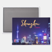 Aimant Salutations de Shanghai Chine Carte postale (Recto/Verso)