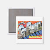 Aimant Salutations De St. Paul Minnesota (Recto/Verso)