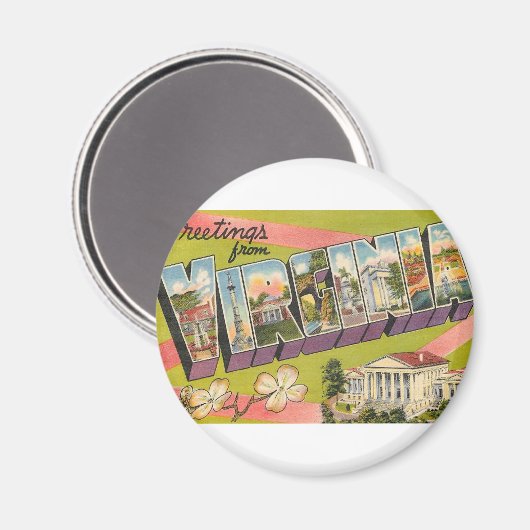 Aimant Salutations de Virginie (Recto/Verso)