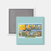 Aimant Salutations depuis le lac des Ozarks ! (Recto/Verso)