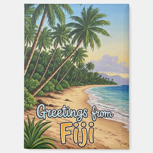 Aimant Salutations des Fidji (Recto)