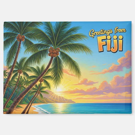 Aimant Salutations des Fidji (Recto)