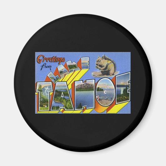 Aimant Salutations du lac Tahoe (Devant)