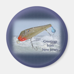 Aimant Salutations Du New Jersey Fishing Lure