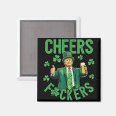 Aimant Salutations F.ckers Jour de la Saint Patrick drôle (Recto/Verso)
