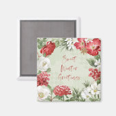 Aimant Salutations hivernales douces (Recto/Verso)