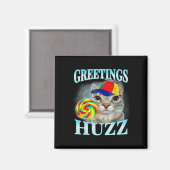 Aimant Salutations Huzz Mème drôle de l'argot de la génér (Recto/Verso)