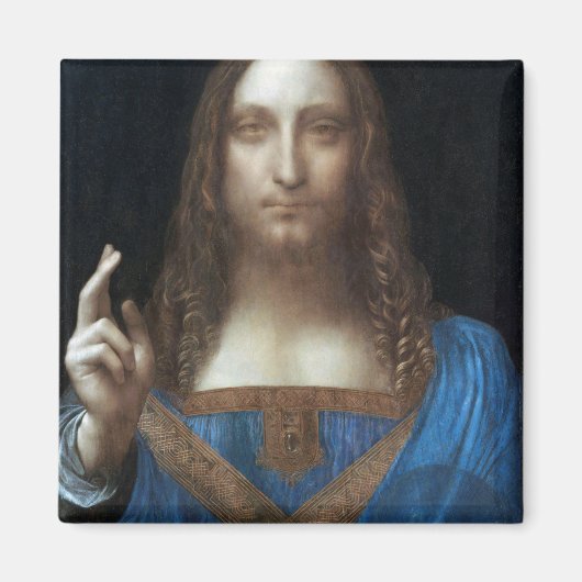 Aimant Salvator Mundi, Jésus Christ, Léonard de Vinci (Devant)