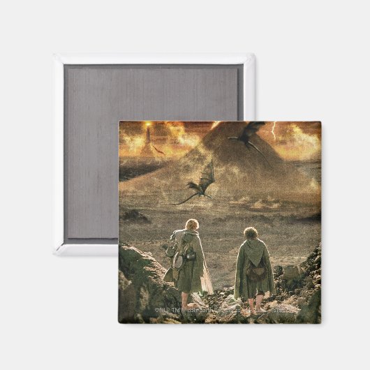Aimant Sam and FRODO™ Approaching Mount Doom (Recto/Verso)