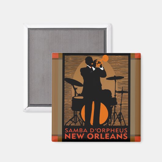 Aimant Samba D'Orpheus New Orleans (Recto/Verso)