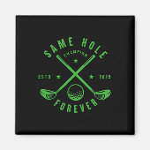 Aimant Same Hole Forever Golf Enterrement de Garçon Bache (Devant)