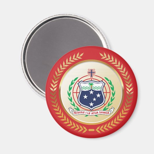 Aimant Samoa Armoiries (Recto/Verso)
