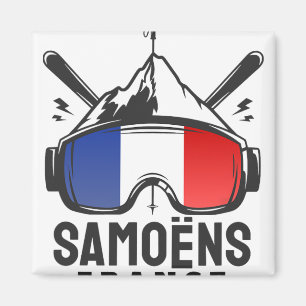 Aimant Samoëns Grand Mif France Ski Resort Ski rétro