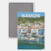 Aimant Samos Grèce Travel (Recto/Verso)