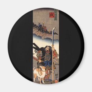 Aimant Samouraïs avec son chien, circa 1800's