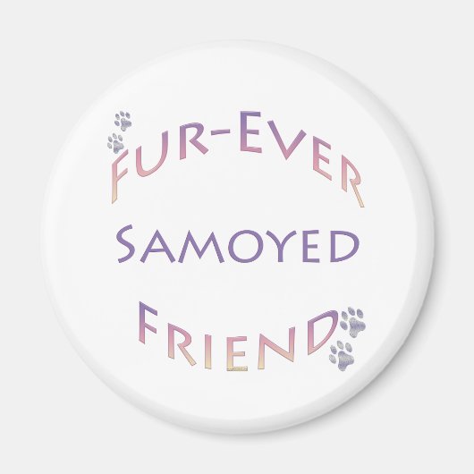 Aimant Samoyed Furever Friend (Devant)
